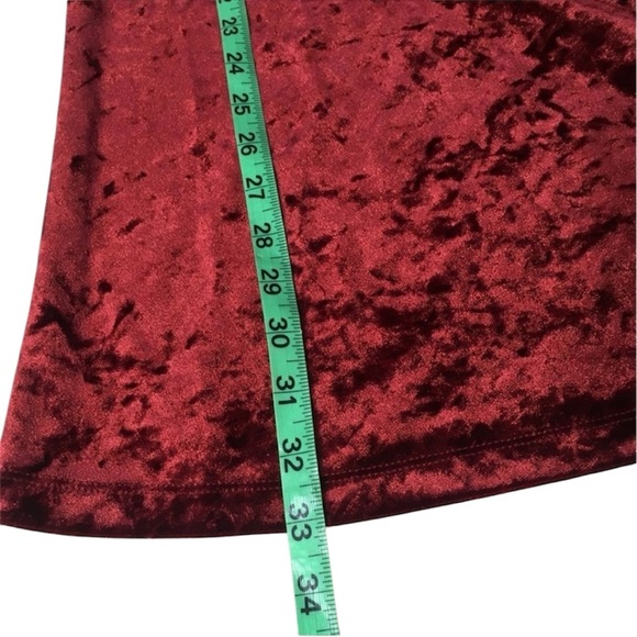 FOREVER 21 CRUSHED VELVET MOCK NECK DRESS CLASSIC GLAMOUR ROMANTIC SMALL - Picture 6 of 11